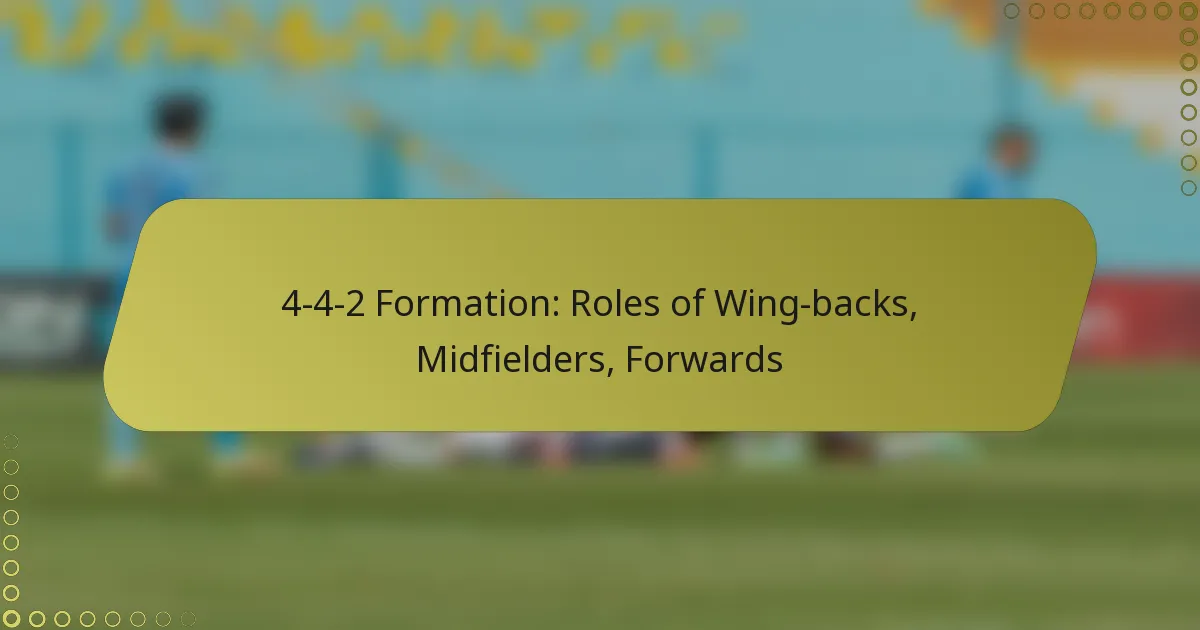 4-4-2 Formation: Roles of Wing-backs, Midfielders, Forwards