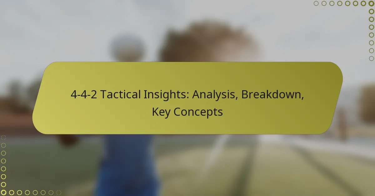 4-4-2 Tactical Insights: Analysis, Breakdown, Key Concepts