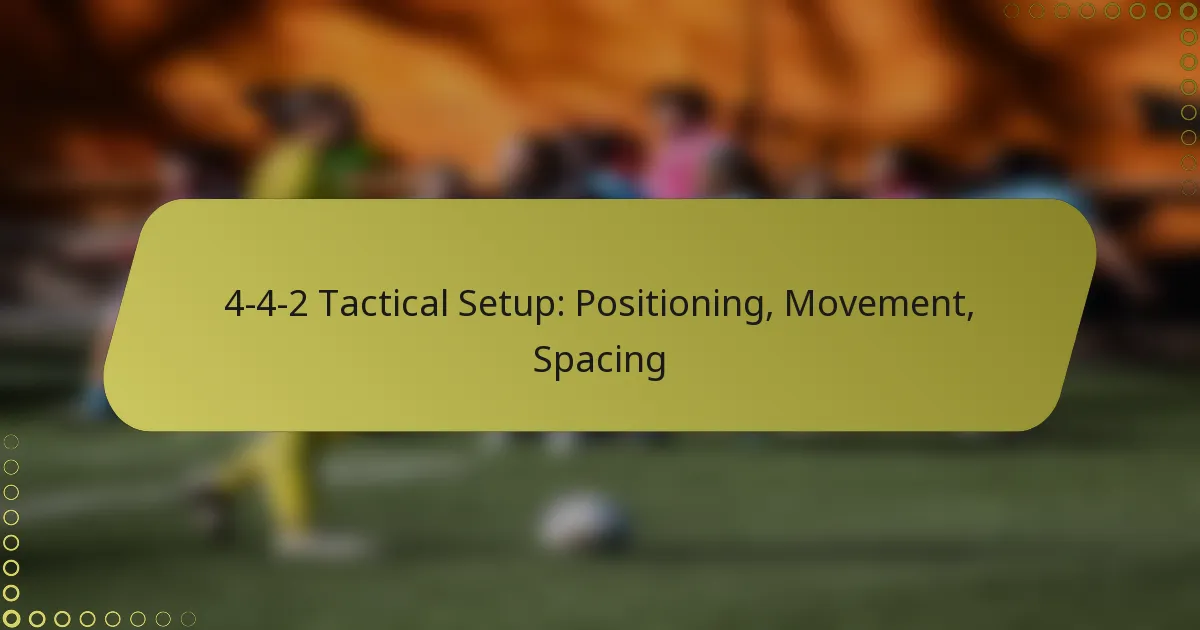 4-4-2 Tactical Setup: Positioning, Movement, Spacing