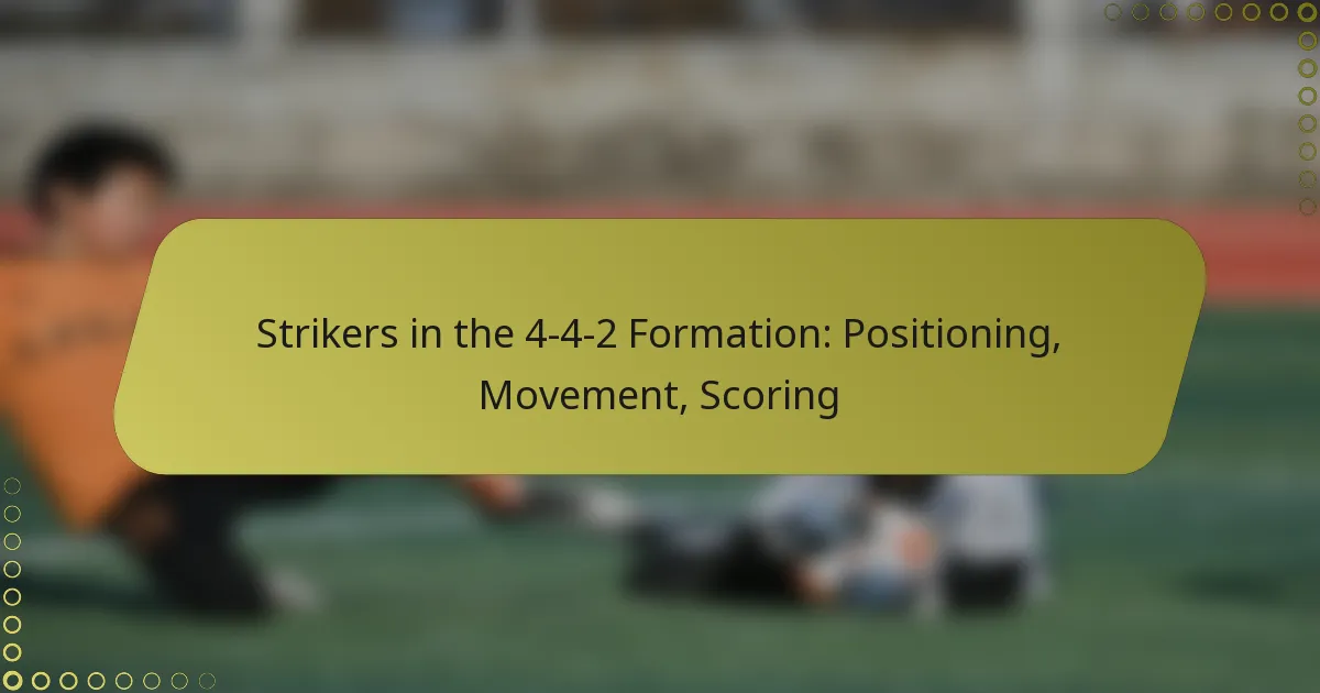 Strikers in the 4-4-2 Formation: Positioning, Movement, Scoring